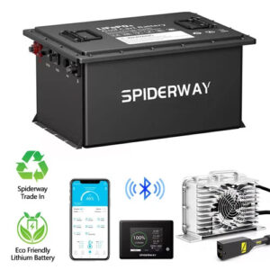 spiderway golf cart lithium battery, 48v 105ah, lithium cart